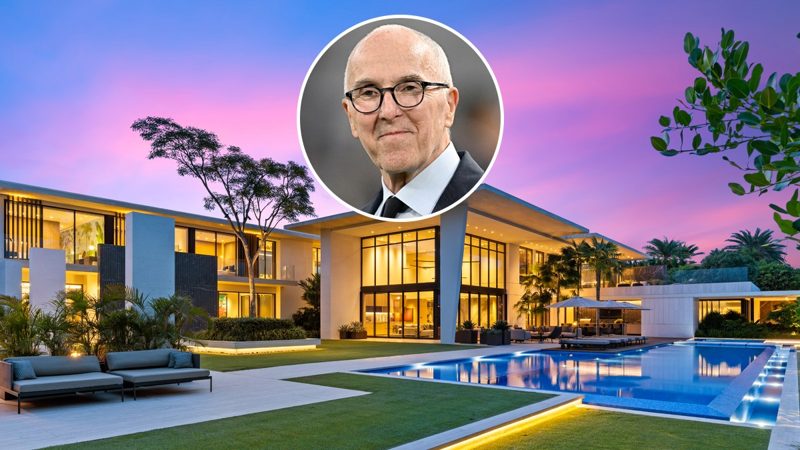 The former L.A. Dodgers owner's recently completed home in Boca Raton has a private marina that can house two yachts.