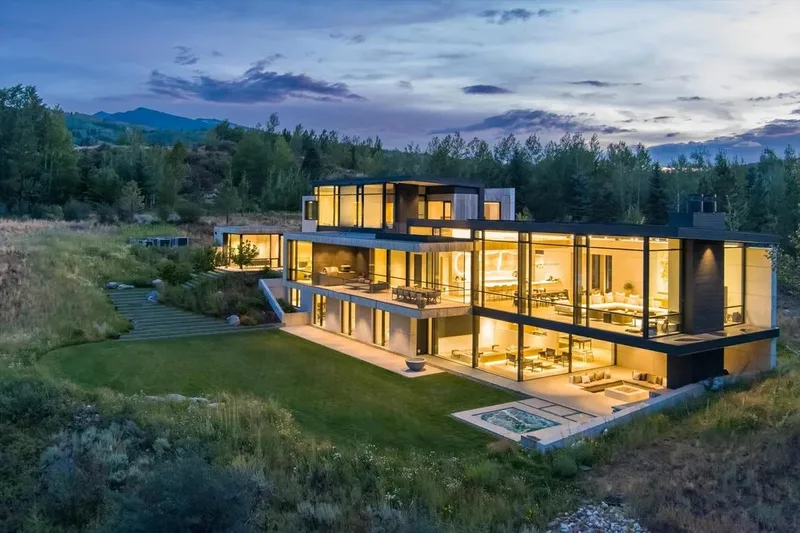 A poured-concrete compound on a former cattle ranch, with a safe room in the wine cellar. The property sold for $3.95 million in 2015.