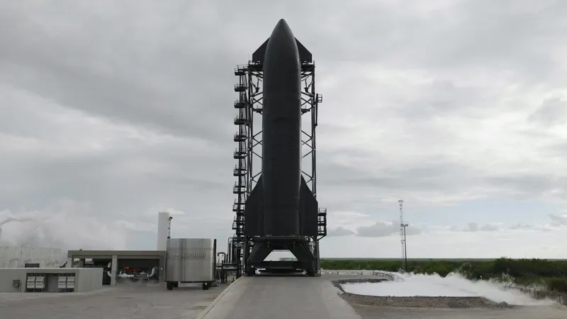 SpaceX ran Ship 42 through a full-duration, six-engine static fire, then relit a single Raptor to rehearse a deorbit burn. Next up: Flight…